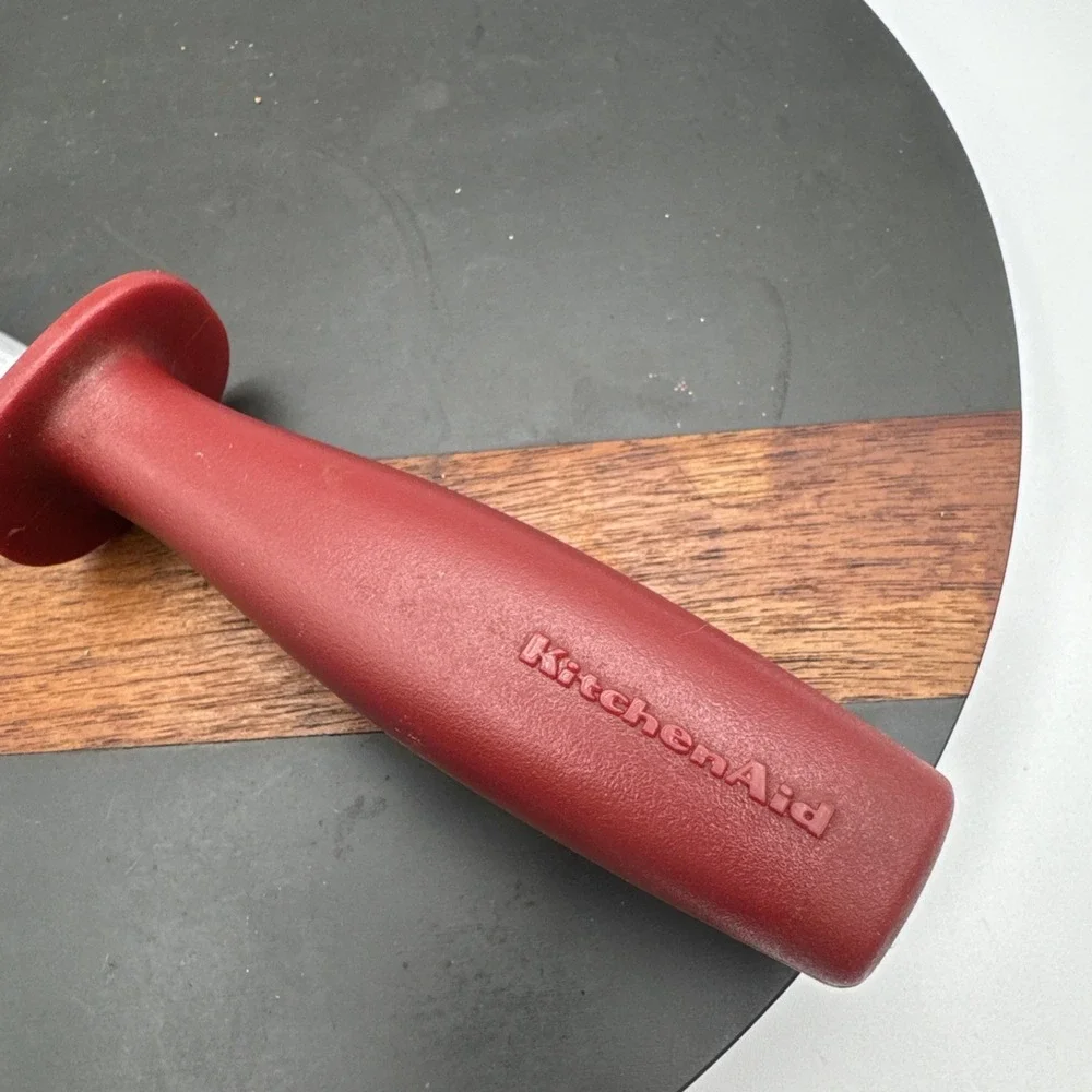 Vintage HTF KitchenAid Red Sharpening Honing Knife Tool 13.5